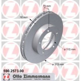Bremsscheibe für TOYOTA von ZIMMERMANN