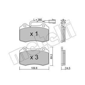 Acquista Kit pastiglie freni da METELLI 22-0251-8 a buon mercato per soli 46,89 €