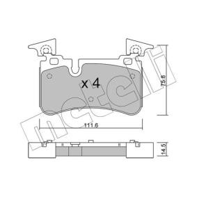Bremsbeläge 22-1223-0 von METELLI günstig für 64,22 € online kaufen