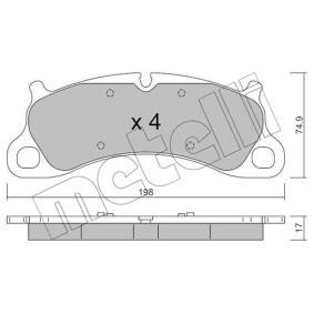 Bremsbeläge für PORSCHE von METELLI