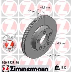 Bremsscheibe 600.3225.20 von ZIMMERMANN günstig für 86,33 € online kaufen