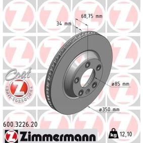 Bremsscheibe 600.3226.20 von ZIMMERMANN günstig für 94,59 € online kaufen
