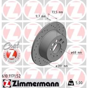 Bremsscheibe für VOLVO von ZIMMERMANN