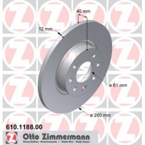 Bremsscheibe für VOLVO von ZIMMERMANN