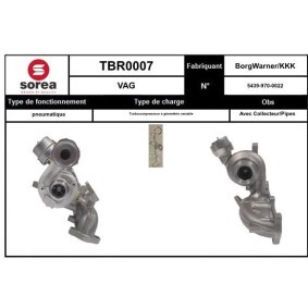 VOLKSWAGEN Turbolader von SNRA