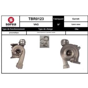 Compre Turbocompressor da SNRA TBR0123 a um preço baixo por 474,43 €