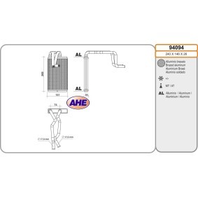 Achetez des Radiateur de chauffage de chez AHE en ligne pour Outlander II (CW_W) à prix modérés