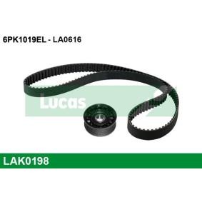 Achetez des Jeu de courroies trapézoïdales à nervures LUCAS LAK0198 à prix pour 34,34 €