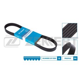 Achetez des Courroie Poly-V ZEKKERT KR-6pk2271 à prix pour 40,12 €