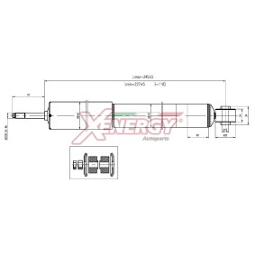 Stoßdämpfer X150444 für MITSUBISHI
