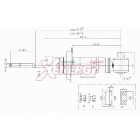 Stoßdämpfer X165343 für AUDI