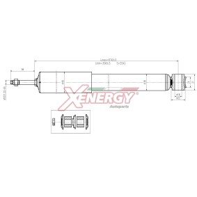 Stoßdämpfer X195553 für RAV 4 II (CLA2_, XA2_, ZCA2_, ACA2_) für 23,01 CHF