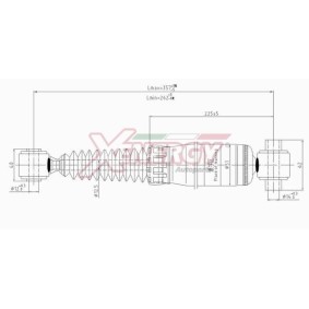 Stoßdämpfer X250341 für 206 SW (2E/K) für 23,01 CHF