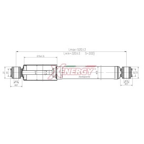 Stoßdämpfer X258443 für L 200 / Triton Pickup (KA_T, KB_T) für 26,93 CHF