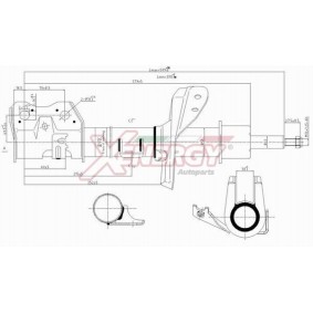 Stoßdämpfer X262339 für HONDA