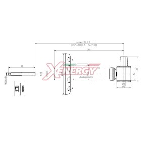 Stoßdämpfer X271343 für A4 Cabrio (8H7, B6, 8HE, B7) für 32,91 CHF