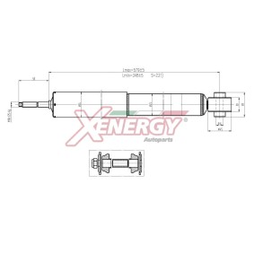 Stoßdämpfer X300344 für MITSUBISHI