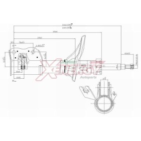 Stoßdämpfer X309334 für MITSUBISHI