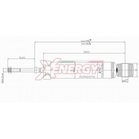 Stoßdämpfer X314344 für SANTA FÉ I (SM) für 28,60 CHF