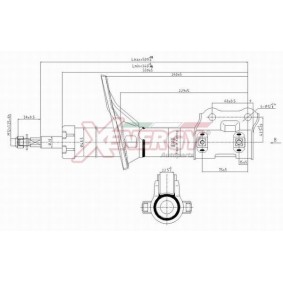 Stoßdämpfer X366333 für MATRIX (FC) für 51,98 CHF