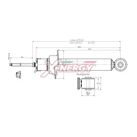 Stoßdämpfer X445341 für MITSUBISHI
