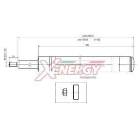 Stoßdämpfer X502665 für 106 I (1A, 1C) für 32,91 CHF