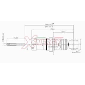 Stoßdämpfer X654341 für JEEP