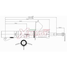 Stoßdämpfer X704333 für 121 III (JASM, JBSM) für 43,71 CHF