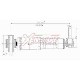 Stoßdämpfer X704344 für MEGANE Scenic (JA0/1_) für 35,38 CHF