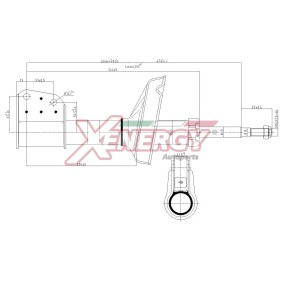 Stoßdämpfer X707633 für CLIO II (BB0/1/2_, CB0/1/2_) für 44,59 CHF