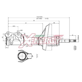 Stoßdämpfer X712633 für Toledo II Limousine (1M2) für 38,14 CHF
