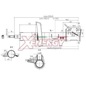 Stoßdämpfer X716333 für VECTRA B (36_) für 51,98 CHF