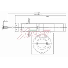 Stoßdämpfer X717341 für A4 Cabrio (8H7, B6, 8HE, B7) für 46,22 CHF