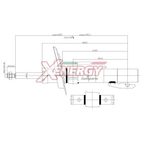 Stoßdämpfer X718633 für MEGANE Scenic (JA0/1_) für 39,71 CHF
