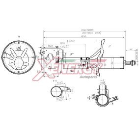 Stoßdämpfer X749339 für SANTA FÉ I (SM) für 53,66 CHF