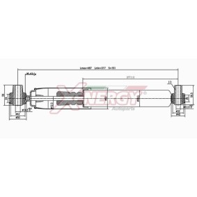 Stoßdämpfer X800555 für MEGANE Scenic (JA0/1_) für 32,03 CHF