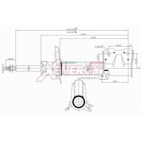 Stoßdämpfer X8017333 für COLT VI (Z3_A, Z2_A) für 54,52 CHF