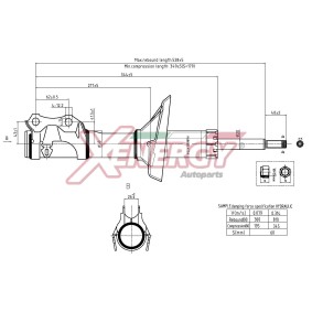 Stoßdämpfer X810634 für Toledo II Limousine (1M2) für 39,54 CHF