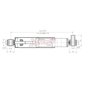 Stoßdämpfer X812344 für RENAULT