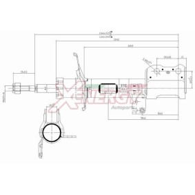 Stoßdämpfer X818334 für TOYOTA