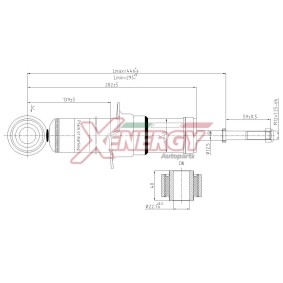 Stoßdämpfer X821341 für COROLLA Verso (ZER_, ZZE12_, R1_) für 33,72 CHF