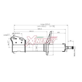Stoßdämpfer X824633 für CLIO II (BB0/1/2_, CB0/1/2_) für 35,38 CHF
