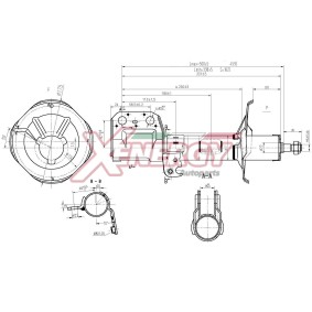 Stoßdämpfer X832334 für COROLLA Verso (ZER_, ZZE12_, R1_) für 51,98 CHF
