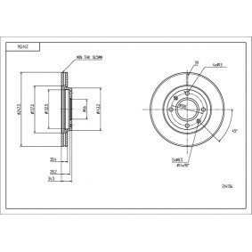 Comprar Disco de freno de HART 214 156 a bajo precio de 21,16 €