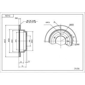 Comprar Disco de freno de HART 214 206 a bajo precio de 34,97 €