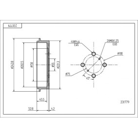 Comprar Tambor de freno de HART 231 779 a bajo precio de 24,73 €