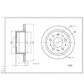 Bremsscheibe 232 233 für DUCATO Bus (230) für 34,37 CHF