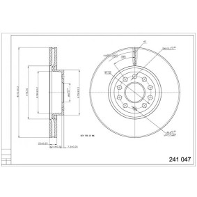 Bremsscheibe 241 047 für CUPRA