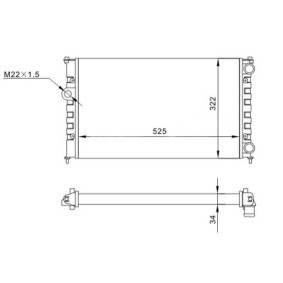 Acquista Radiatore motore da HART 600 510 a buon mercato per soli 68,14 €