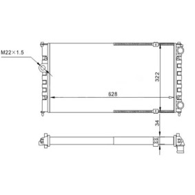 Acquista Radiatore motore da HART 600 725 a buon mercato per soli 48,80 €